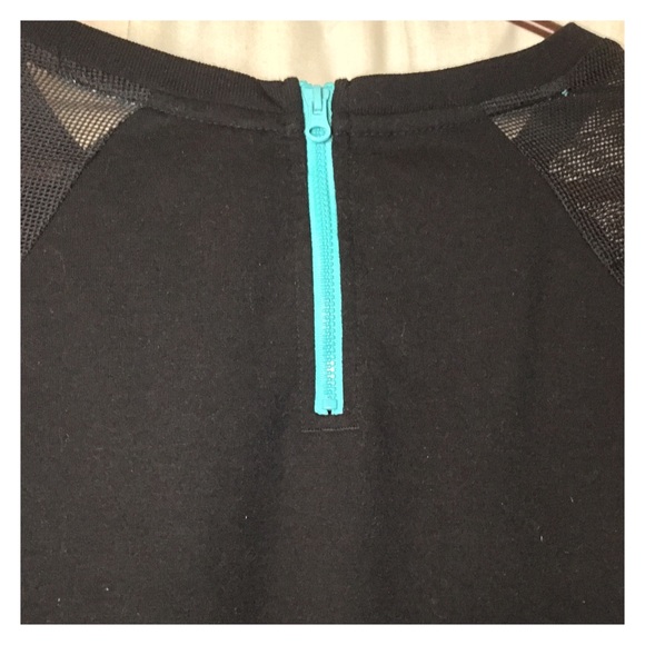 Aeropostale black and aqua long sleeve top - Picture 2 of 3